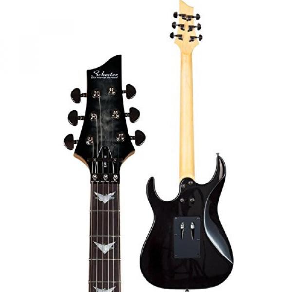 Schecter Guitar Research Banshee-6 FR Extreme Solid Body Electric Guitar Charcoal Burst #4 image