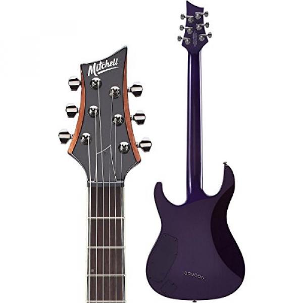 Mitchell MD400 Modern Rock Double-Cutaway Electric Guitar Purple #4 image