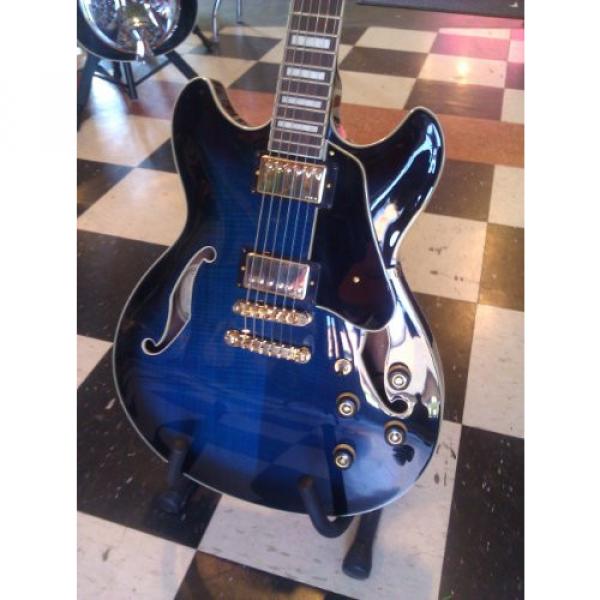 Ibanez AS93BLS Artcore Semi Hollow Body Guitar Super 58 pickups, Very Nice Guitar! #2 image
