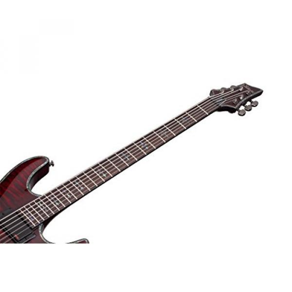 Schecter HELLRAISER C-VI Baritone 6-String Electric Guitar, Black Cherry #3 image