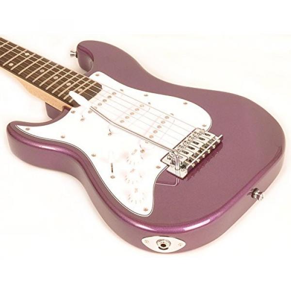 SX guitar strings martin RST martin guitar 1/2 martin strings acoustic MPP martin acoustic guitar Left martin Handed 1/2 Size Short Scale Purple Guitar Package with Amp, Carry Bag and Instructional Video #5 image