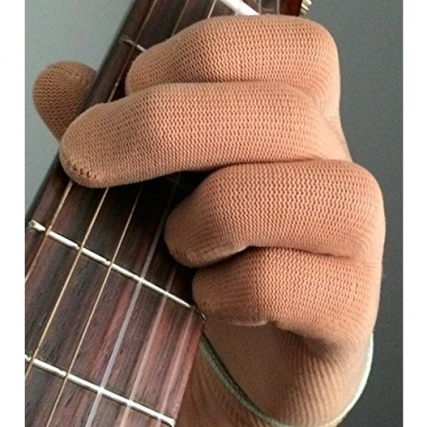 Guitar Glove, Bass Glove, Musician Practice Glove -M- 2 Pack - fits either hand - COLOR: BLACK #6 image