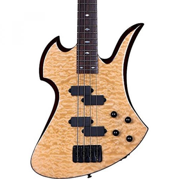 B.C. Rich MK3B Mockingbird Quilted Maple Electric Bass Guitar Gloss Natural #1 image