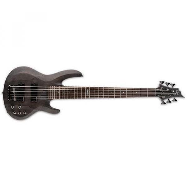 ESP LB206SMSTBLKS 6-String Bass Guitar, Black Satin #1 image