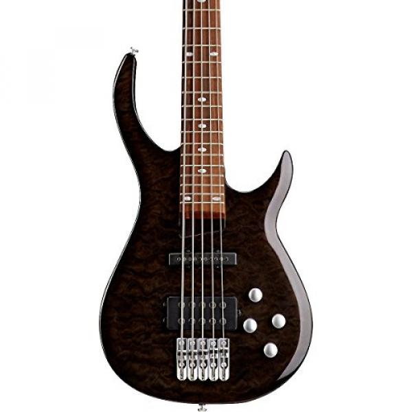 Rogue LX405 Series III Pro 5-String Electric Bass Guitar Transparent Black #1 image