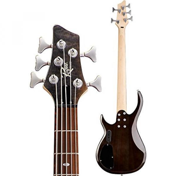 Rogue LX405 Series III Pro 5-String Electric Bass Guitar Transparent Black #4 image