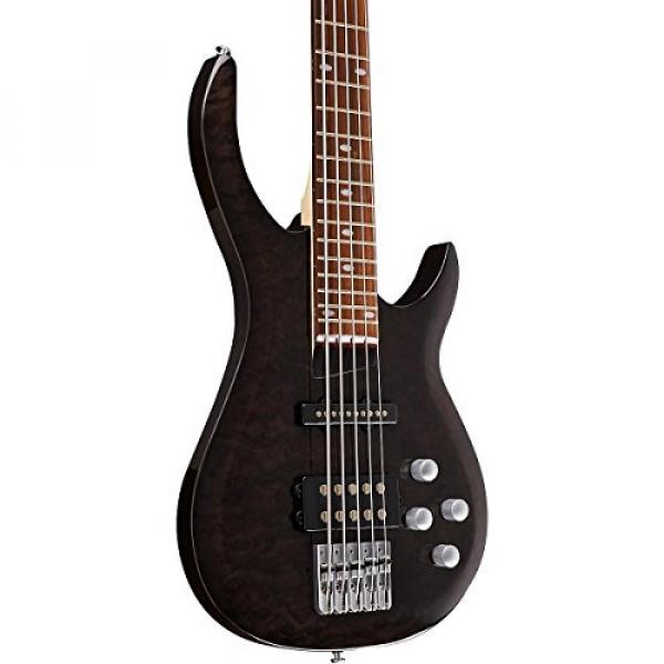 Rogue LX405 Series III Pro 5-String Electric Bass Guitar Transparent Black #5 image
