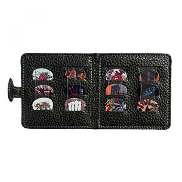 Pocket Sized Electric Acoustic Bass Guitar Accessory Plectrum Wallet Pouch with 12 Plectrums Included #1 image