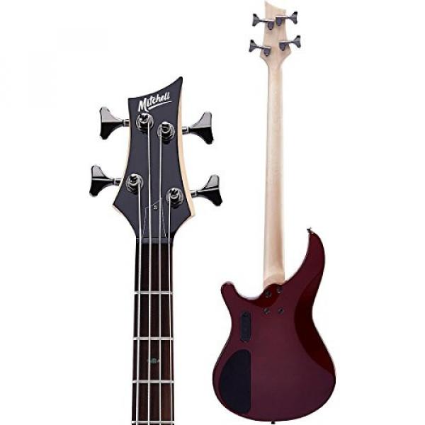 Mitchell MB200 Modern Rock Bass with Active EQ Blood Red #4 image