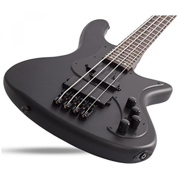 Shecter 2522 STILETTO STEALTH-4 Bass Guitar w/ Hardshell Case #4 image