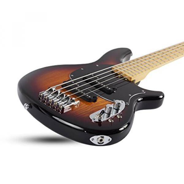 Schecter 2494 5-String Bass Guitar, 3-Tone Sunburst #2 image