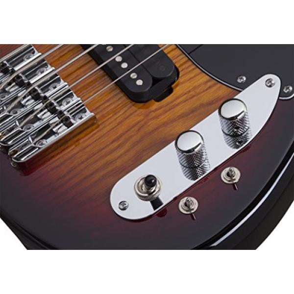 Schecter 2494 5-String Bass Guitar, 3-Tone Sunburst #4 image
