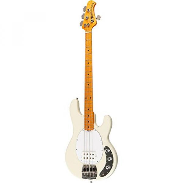 Music Man Classic Stingray 4 Electric Bass Guitar Ivory White Rosewood Fretboard with Birdseye Maple Neck #3 image