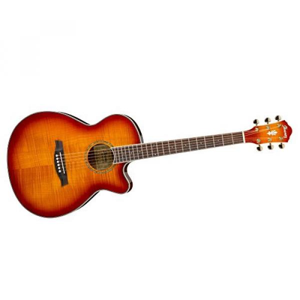 Ibanez AEG20II Flamed Sycamore Top Cutaway Acoustic-Electric Guitar Vintage Violin #2 image