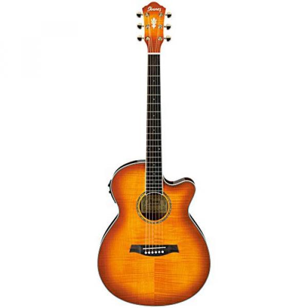 Ibanez AEG20II Flamed Sycamore Top Cutaway Acoustic-Electric Guitar Vintage Violin #3 image