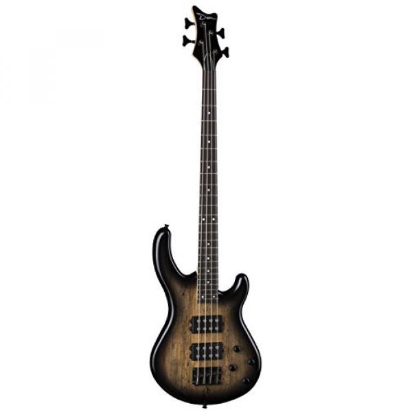 Dean E2 SM CHB Edge 2 Spalt Maple Bass Guitar, Charcoal Burst #1 image