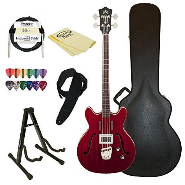 Guild Starfire Bass CHR-KIT-2 Semi-Hollow Electric Bass Guitar, Cherry Red #1 image