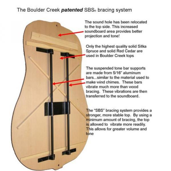 Boulder Creek EBR3-N4F Acoustic-Electric 4-String Fretless Bass #2 image