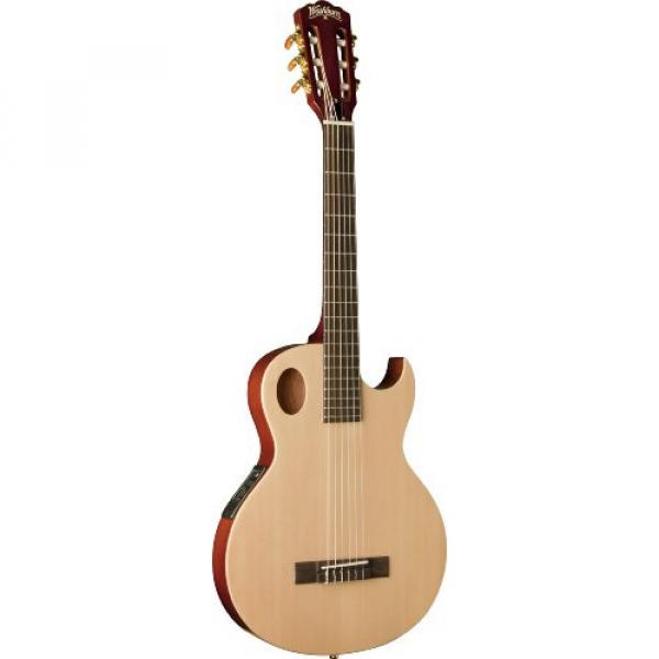 Washburn USM-EACT42S Festival Series Acoustic Electric Guitar, Natural #1 image