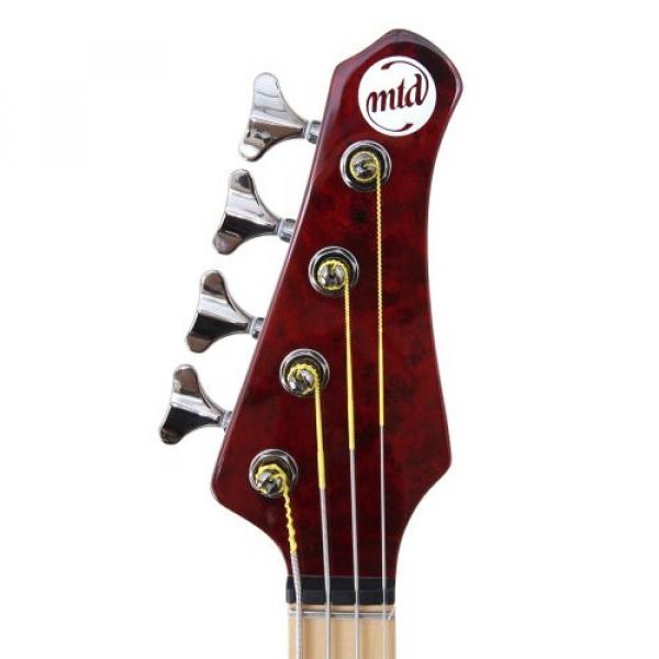 MTD Kingston &quot;The Z&quot; Bass Guitar (4 String, Maple/Transparent Cherry) #3 image