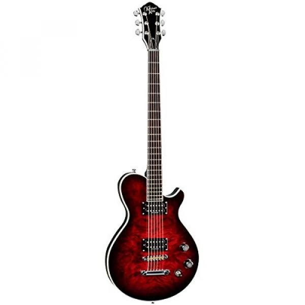 Michael Kelly MKPBBARITRB Patriot Baritone Solid-Body Electric Guitar, Black Cherry Burst #2 image