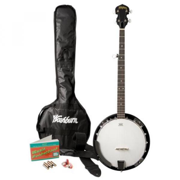 Washburn Banjo Starter Kit (Gig bag, Strap, Picks, Pitch Pipe) #1 image