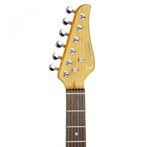 Tanglewood Double-Cut Electric Guitar with Solid Basswood Body, 3-Tone Sunburst Finish (TSB62-3TS) #4 image