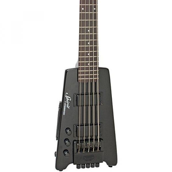 Steinberger  Spirit XT-25 Solid Body Left Handed Electric 5 String Bass Guitar, Black #1 image