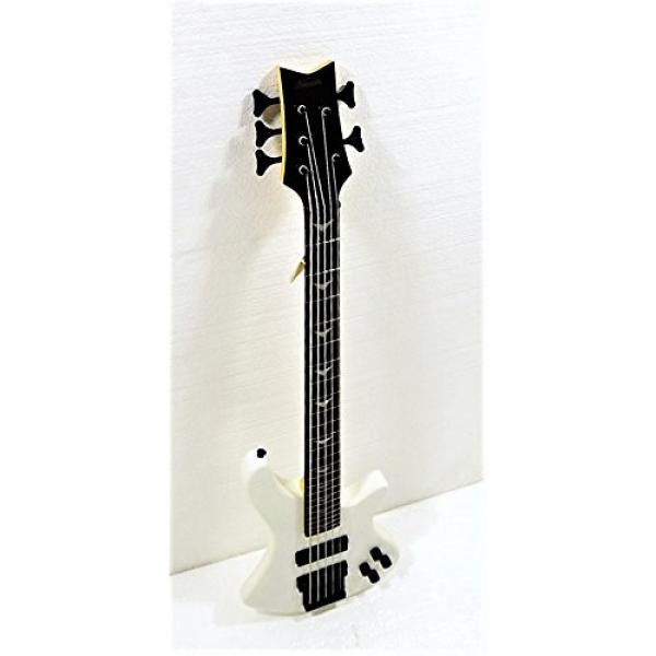 5 String Electric Bass, Fretted, Matte White Polish #2 image