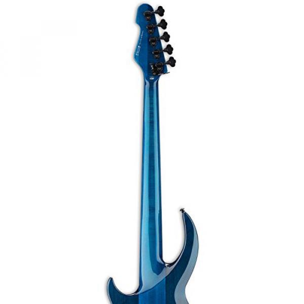 ESP LBB1005QMBLKAQ-KIT-1 Bunny Brunel Signature Series BB-1005 QM 5-String Electric Bass, Black Aqua #6 image