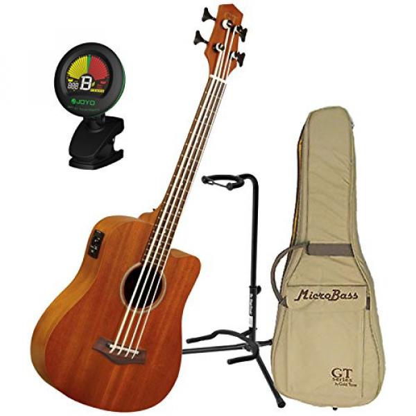 Goldtone M Bass Microbass Short-Scaled Acoustic Electric Bass w/Gig Bag, Stand, and Tuner #1 image