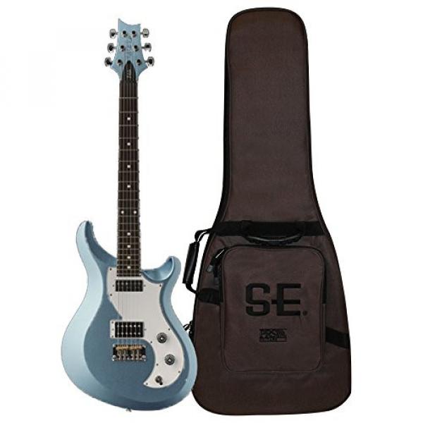 PRS V2PD15_IF S2 Vela Electric Guitar, Ice Blue Fire Mist with Dot Inlays &amp; Gig Bag #2 image