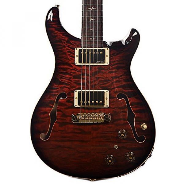 PRS Private Stock Hollowbody II Fired Red Smoked Burst #1 image