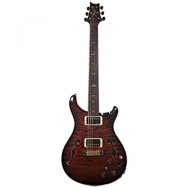 PRS Private Stock Hollowbody II Fired Red Smoked Burst #4 image