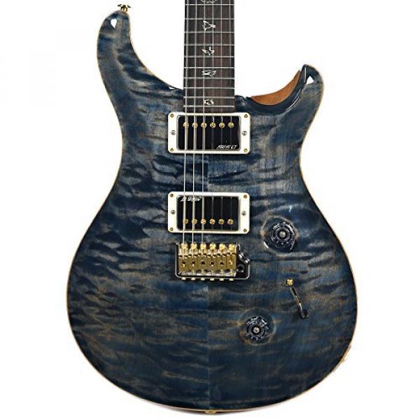 PRS CME Wood Library Custom 24 10 Top Quilt Faded Whale Blue w/Pattern Regular Neck #1 image