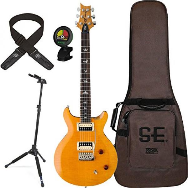PRS CS4SY SE Santana Electric Guitar (Santana Yellow) w/ Gig Bag, Locking Stand, Tuner, and Lock-it Strap #1 image