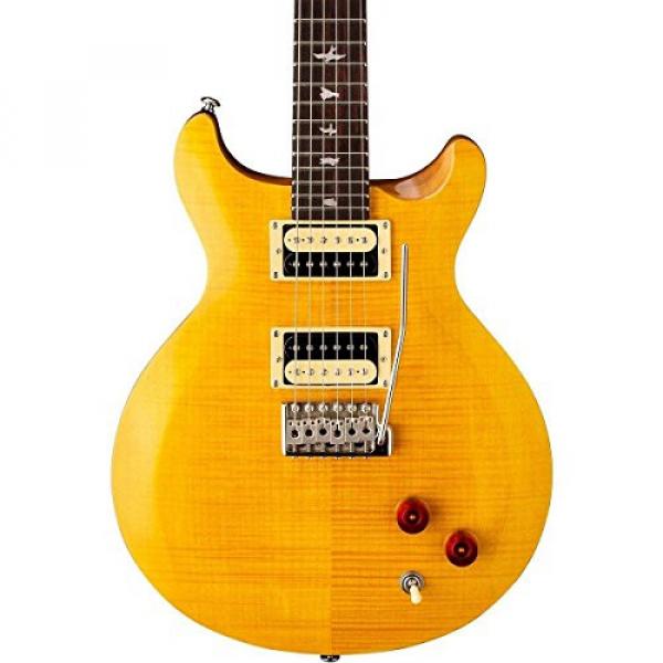 PRS CS4SY SE Santana Electric Guitar (Santana Yellow) w/ Gig Bag, Locking Stand, Tuner, and Lock-it Strap #3 image