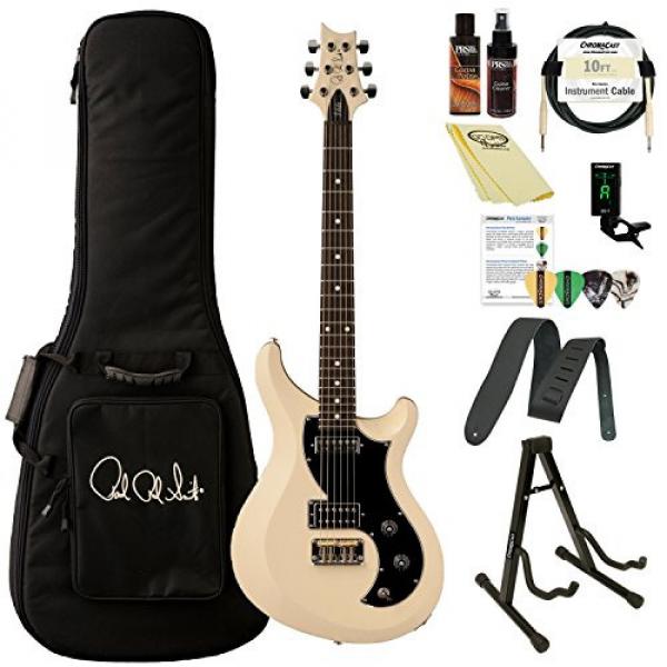 PRS S2 Vela V2PD05_AW-KIT-1 Electric Guitar with PRS Gig Bag &amp; ChromaCast Accessories, Antique White #1 image