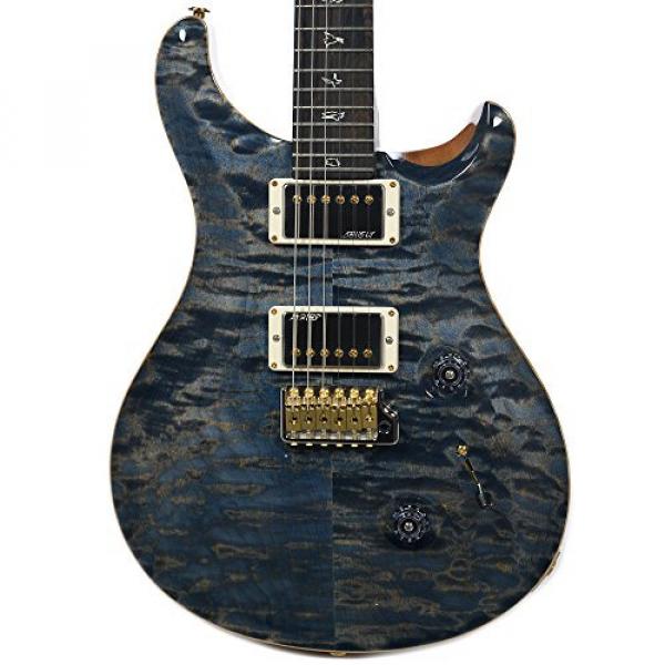 PRS CME Wood Library Custom 24 10 Top Quilt Faded Whale Blue w/Pattern Regular Neck #1 image