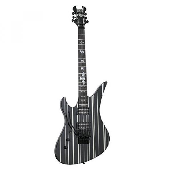 Schecter 23 Synyster Gates Custom Black w/Silver Stripes Lefty Guitar #1 image
