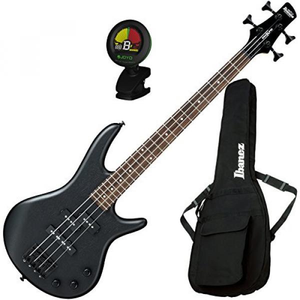 Ibanez GSRM20BWK GIO 4-String Mikro Electric Bass Weathered Black with Gig Bag and Tuner #1 image
