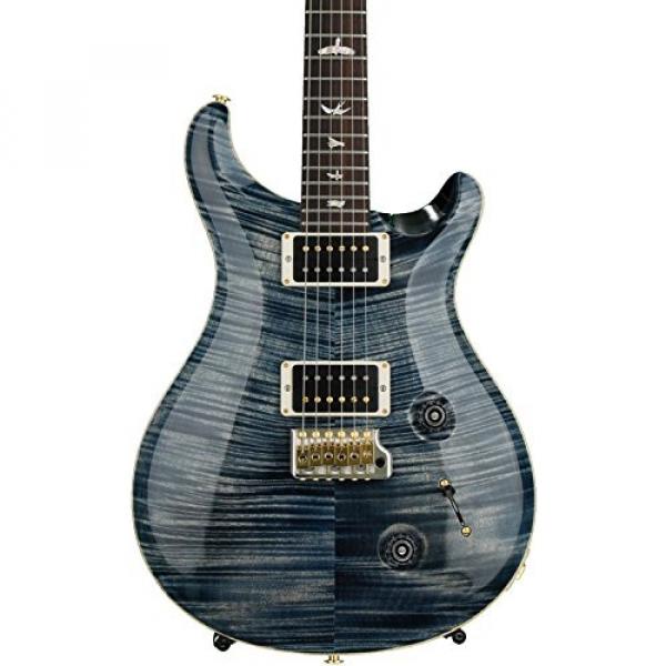 PRS Custom 22 10-Top - Faded Whale Blue with Pattern Neck #1 image
