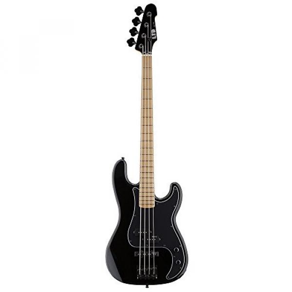 ESP Artist Series LGCP4BLK 4-String Bass Guitar, Black #1 image