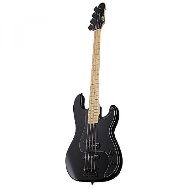 ESP Artist Series LGCP4BLK 4-String Bass Guitar, Black #2 image