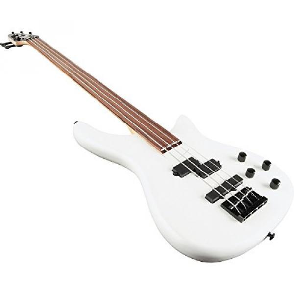 Rogue LX200BF Fretless Series III Electric Bass Guitar Pearl White #4 image