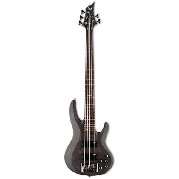 ESP LB205SMSTBLKS-KIT-1 B Series B-205SM 5-String Electric Bass Guitar, See Thru Black Satin #2 image