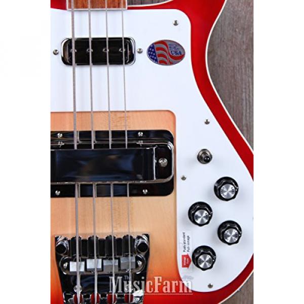 Rickenbacker 4003 FG Electric 4 String Bass Guitar Fireglo with Hardshell Case #4 image