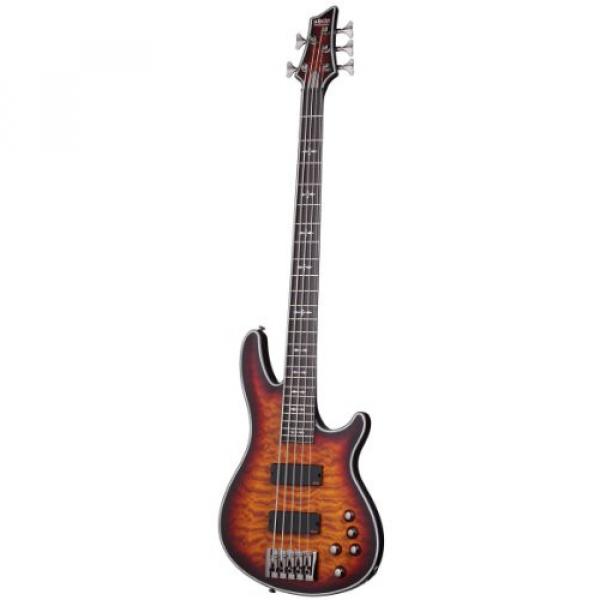 Schecter Hellraiser Extreme-5 5-String Bass Guitar, 3-Tone Sunburst Satin #1 image