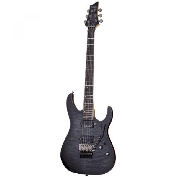 Schecter 1211 Floyd Rose 6 Passive Solid-Body Electric Guitar, Trans Black Burst #1 image