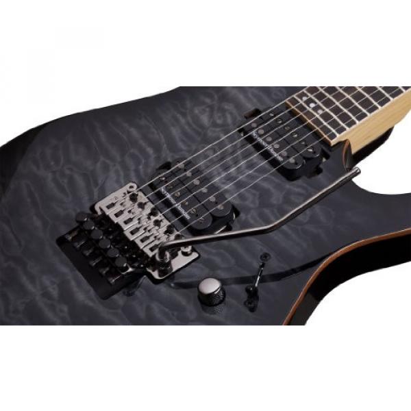 Schecter 1211 Floyd Rose 6 Passive Solid-Body Electric Guitar, Trans Black Burst #2 image